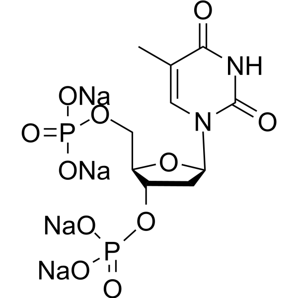 Thymidine 3',5'-diphosphate tetrasodium  Chemical Structure