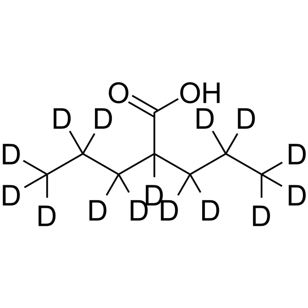 Valproic acid-d15 التركيب الكيميائي