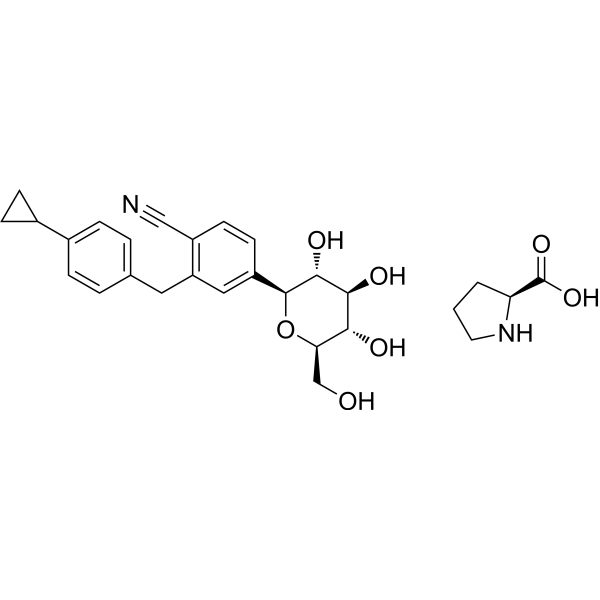 Velagliflozin proline Chemical Structure