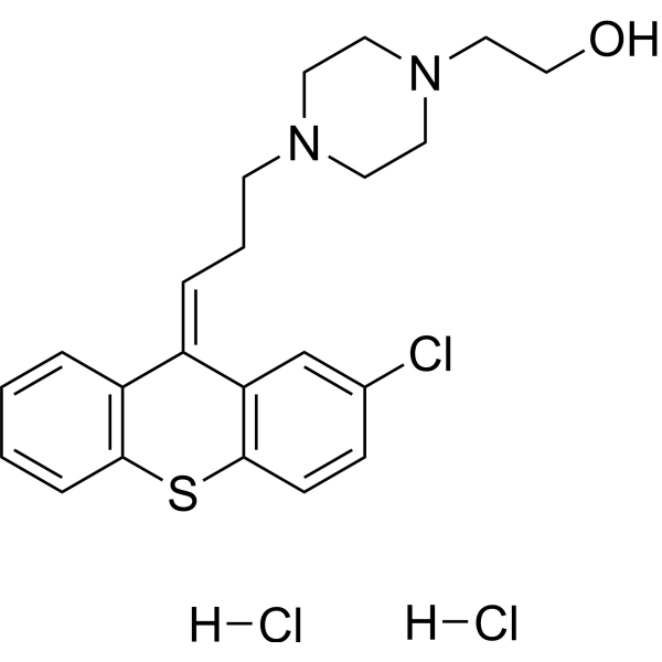 Zuclopenthixol dihydrochloride 化学構造