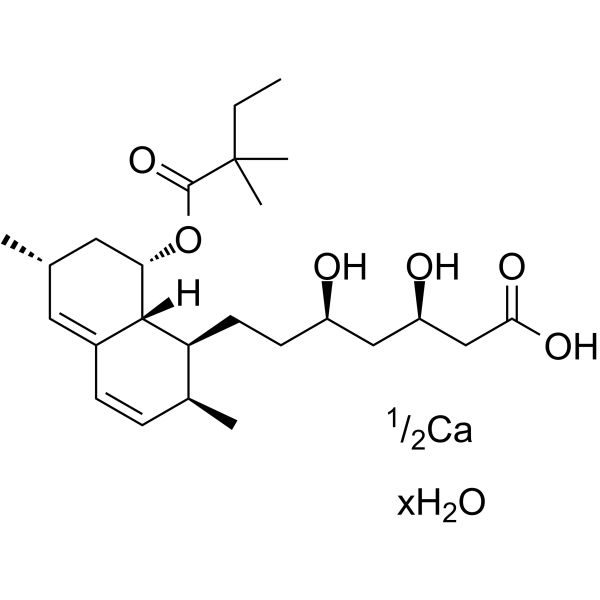 Simvastatin acid calcium hydrate  Chemical Structure