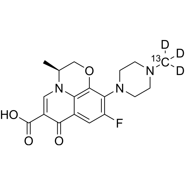 Levofloxacin-13C,d3  Chemical Structure