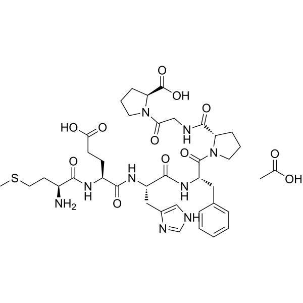 Semax acetate 化学構造