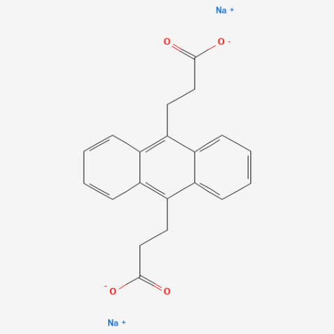 Anthracene-9,10-dipropionic acid disodium salt Chemical Structure
