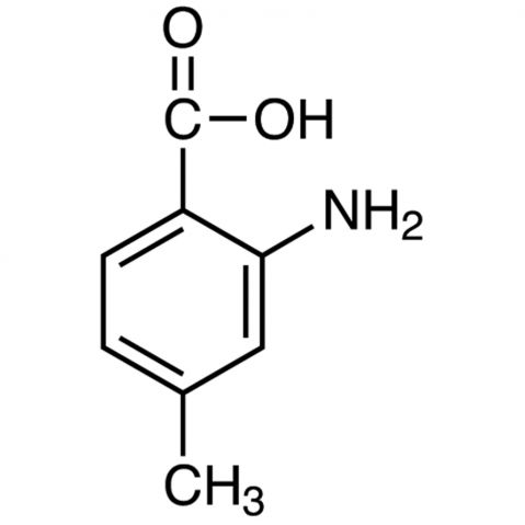 2-Amino-4-methylbenzoic Acid 化学構造