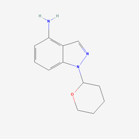 4-Amino-1-(tetrahydropyranyl)-1H-indazole Chemical Structure