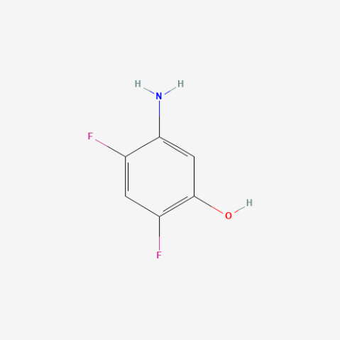 5-amino-2,4-difluorophenol Chemische Struktur