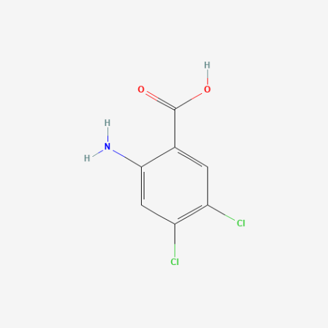 2-Amino-4,5-dichlorobenzoic acid Chemical Structure