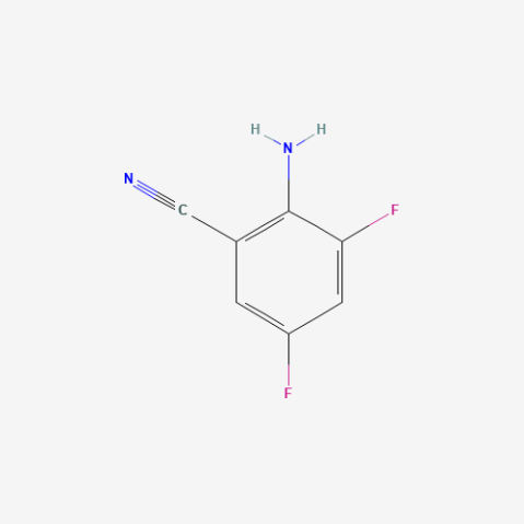 2-Amino-3,5-difluorobenzonitrile 化学構造