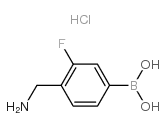 4-(Aminomethyl)-3-fluorophenylboronic acid hydrochloride Chemical Structure