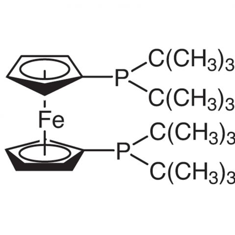 1,1'-Bis(di-tert-butylphosphino)ferrocene  Chemical Structure