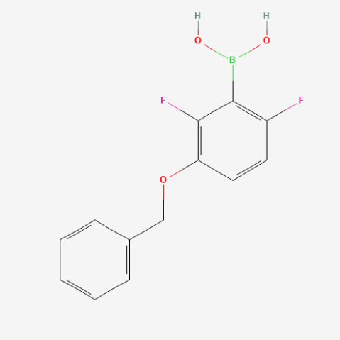 3-Benzyloxy-2,6-difluorophenylboronic acid Chemical Structure
