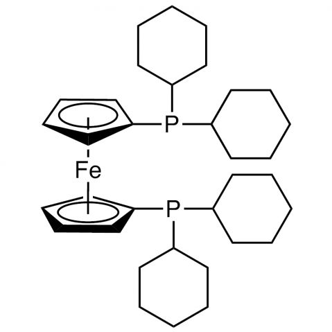 1,1′-Bis(dicyclohexylphosphino)ferrocene  Chemical Structure