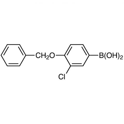 4-Benzyloxy-3-chlorophenylboronic acid(contains varying amounts of Anhydride) Chemical Structure