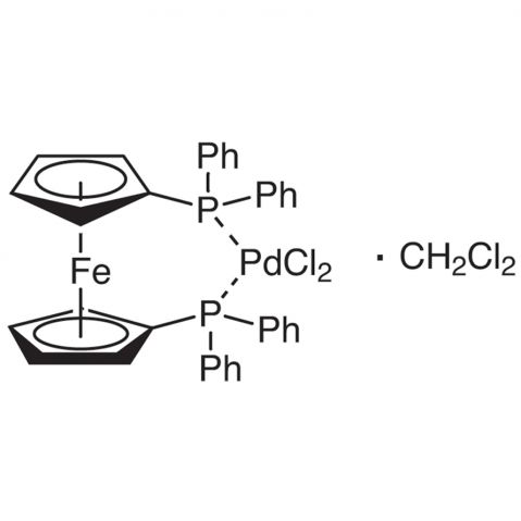 1,1'-Bis(diphenylphosphino)ferrocene-palladium dichloride dichloromethane adduct التركيب الكيميائي