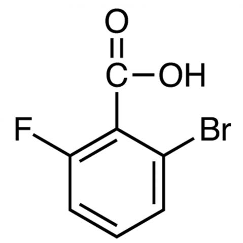 2-Bromo-6-fluorobenzoic acid التركيب الكيميائي