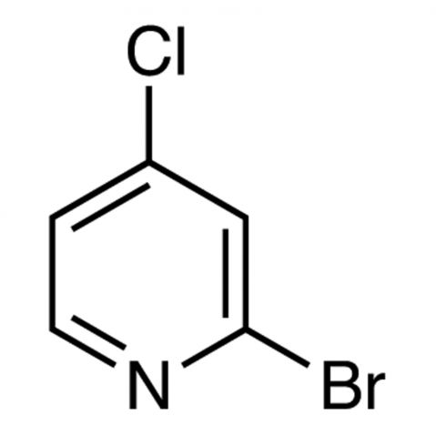 2-Bromo-4-chloropyridine التركيب الكيميائي