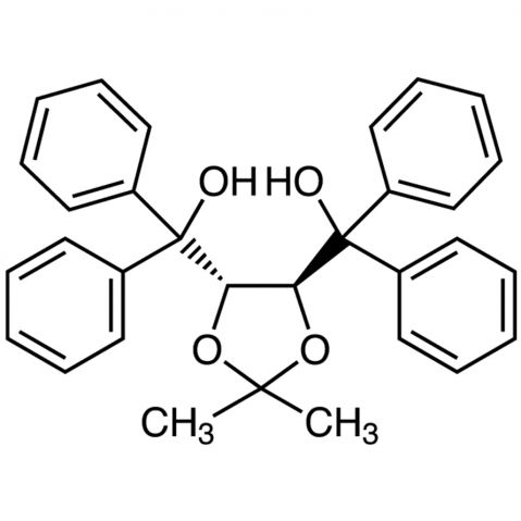 (+)-4,5-Bis[hydroxy(diphenyl)methyl]-2,2-dimethyl-1,3-dioxolane Chemische Struktur
