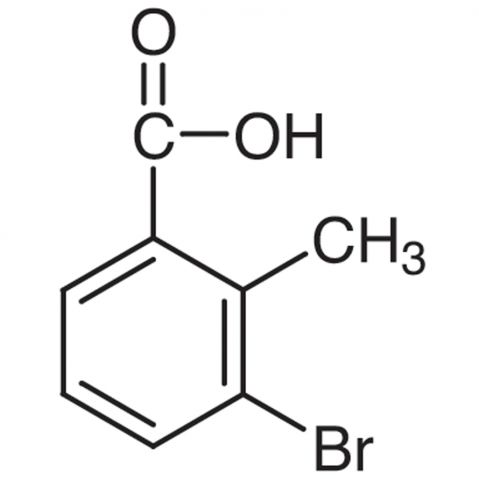 3-Bromo-2-methylbenzoic Acid Chemical Structure
