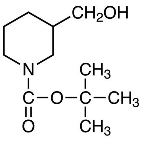 N-Boc-piperidine-3-methanol Chemical Structure