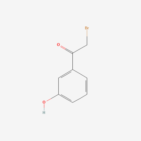 2-Bromo-3′-hydroxyacetophenone Chemische Struktur