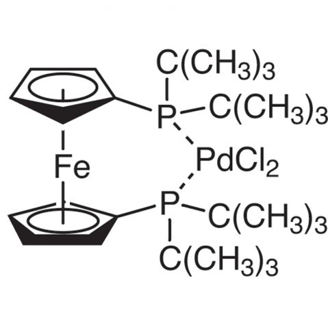 1,1'-Bis(di-tert-butylphosphino)ferrocene palladium dichloride Chemical Structure