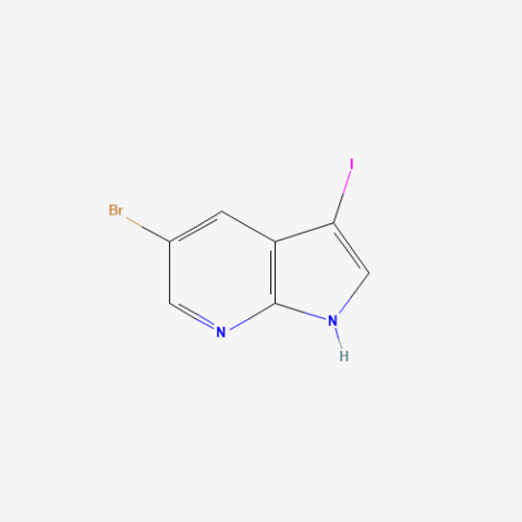 5-Bromo-3-iodo-7-azaindole Chemical Structure