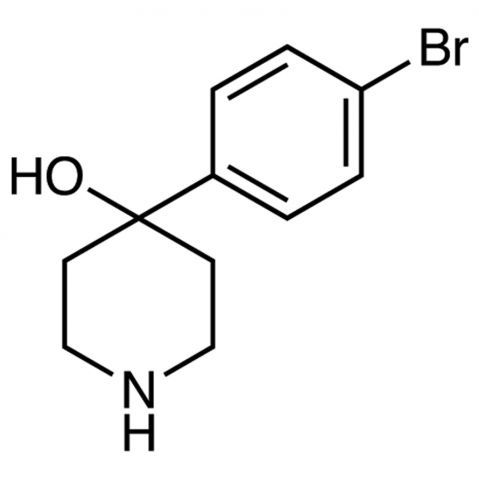 4-(4'-Bromophenyl)-4-hydroxypiperidine Chemische Struktur