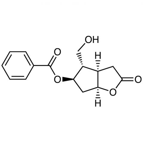 (-)-Corey lactone benzoate 化学構造