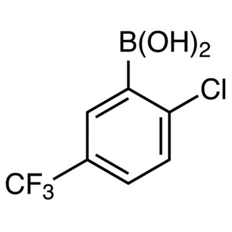 2-Chloro-5-(trifluoromethyl)benzeneboronic acid التركيب الكيميائي