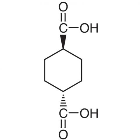 trans-1,4-Cyclohexanedicarboxylic acid Chemical Structure
