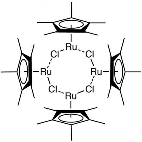 Chloro(pentamethylcyclopentadienyl)ruthenium(II) tetramer Chemical Structure