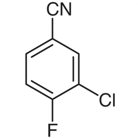 3-Chloro-4-fluorobenzonitrile Chemische Struktur
