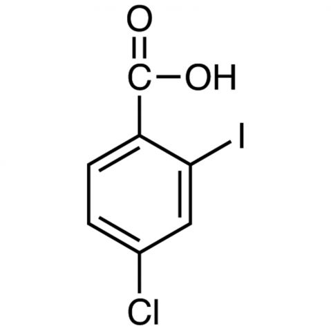 4-Chloro-2-iodobenzoic Acid Chemische Struktur