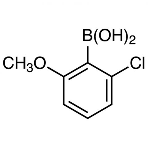 2-Chloro-6-methoxyphenylboronic acid(contains varying amounts of Anhydride) Chemische Struktur
