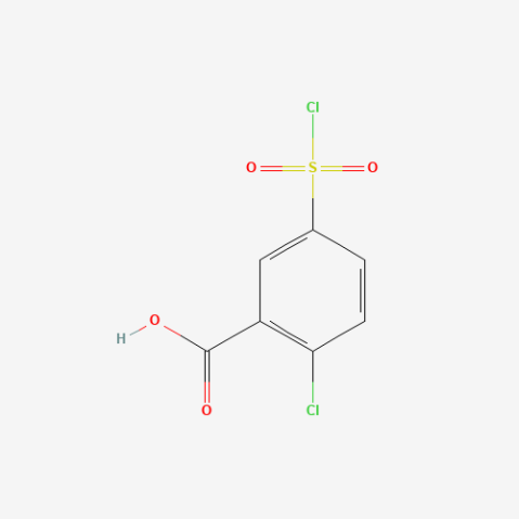2-Chloro-5-chlorosulfonyl-benzoic acid Chemical Structure