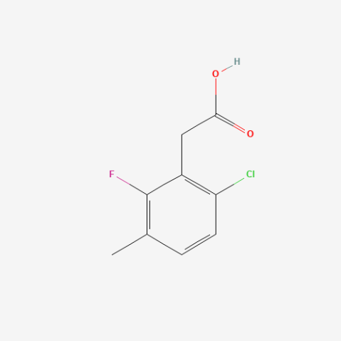 6-Chloro-2-Fluoro-3-Methylphenylacetic Acid Chemical Structure