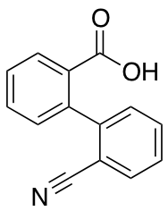 2′-cyano-1,1′-biphenyl-2-carboxylic acid Chemical Structure