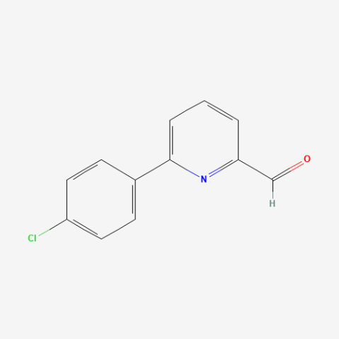 6-(4-Chlorophenyl)-2-pyridinecarboxaldehyde 化学構造