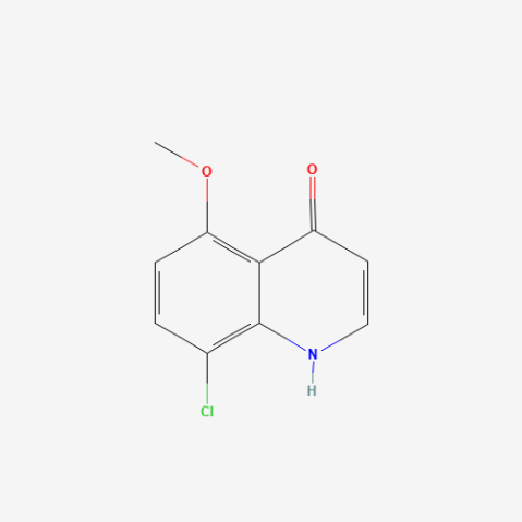 8-Chloro-5-methoxyquinolin-4-ol 化学構造