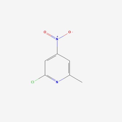 2-Chloro-6-methyl-4-nitropyridine 化学構造