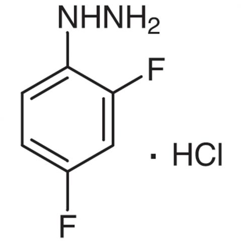 2,4-Difluorophenylhydrazine hydrochloride Chemische Struktur