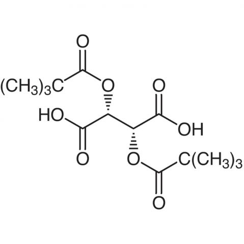 (-)-Dipivaloyl-L-tartaric Acid Chemical Structure
