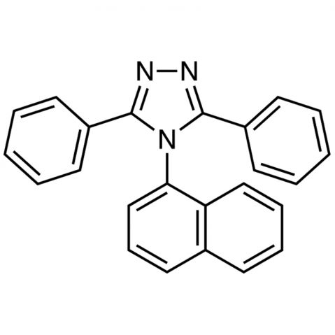 3,5-Diphenyl-4-(1-naphthyl)-1H-1,2,4-triazole 化学構造