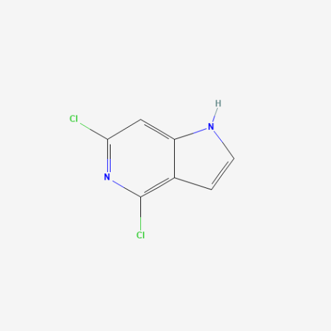 4,6-Dichloro-1h-pyrrolo[3,2-c]pyridine Chemical Structure