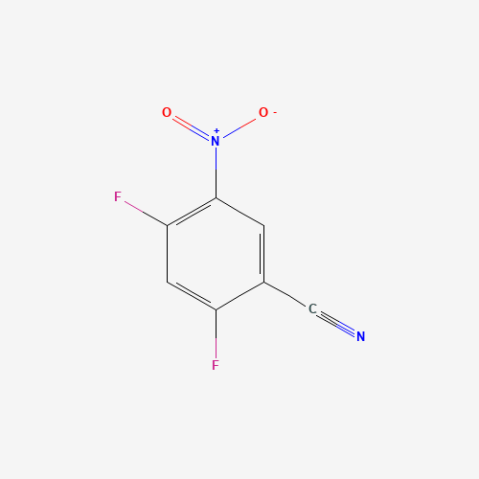 2,4-Difluoro-5-nitrobenzonitrile Chemical Structure