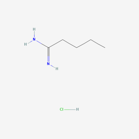 Pentanimidamide Hydrochloride Chemical Structure