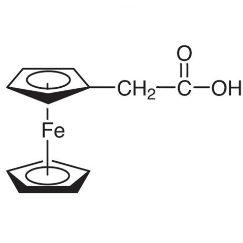 Ferroceneacetic Acid 化学構造