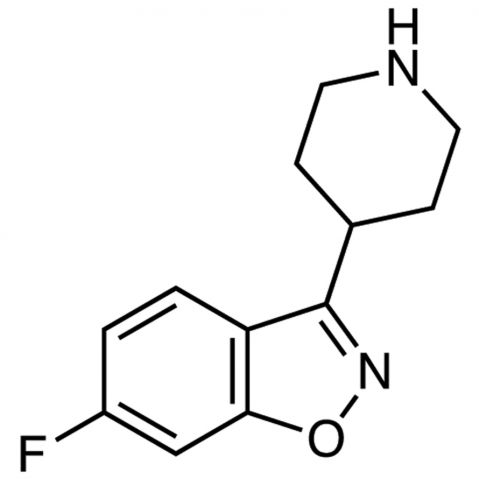 6-Fluoro-3-(4-piperidinyl)-1,2-benzisoxazole Chemische Struktur