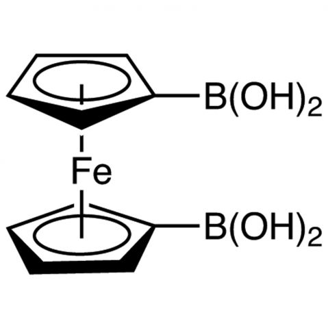 1,1'-Ferrocenediboronic Acid (contains varying amounts of Anhydride)  Chemical Structure